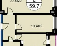 2-комнатная квартира площадью 60 кв.м, Путилковское ш., 4К1 | цена 7 300 000 руб. | www.metrprice.ru