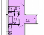 1-комнатная квартира площадью 34.9 кв.м, деревня Лопатино, 21 | цена 2 788 354 руб. | www.metrprice.ru