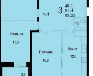 3-комнатная квартира площадью 89 кв.м, Академика Янгеля ул., 2 | цена 16 950 000 руб. | www.metrprice.ru