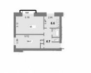 2-комнатная квартира площадью 43 кв.м, Папанина ул. (Юбилейный мкр), 4 | цена 5 000 000 руб. | www.metrprice.ru