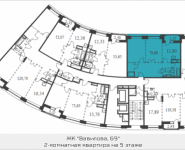 2-комнатная квартира площадью 70.66 кв.м, Вавилова, 69 | цена 14 452 090 руб. | www.metrprice.ru