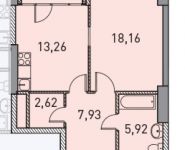 1-комнатная квартира площадью 49.5 кв.м, Старокрымская ул. | цена 5 679 785 руб. | www.metrprice.ru