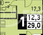 1-комнатная квартира площадью 29 кв.м, Путилковское шоссе, 4 | цена 2 890 000 руб. | www.metrprice.ru