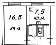 1-комнатная квартира площадью 31.5 кв.м, Вишневый б-р, 5 | цена 2 550 000 руб. | www.metrprice.ru