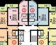 1-комнатная квартира площадью 40 кв.м, Школьный мкр, 11 | цена 3 750 000 руб. | www.metrprice.ru