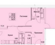 2-комнатная квартира площадью 64 кв.м, Муравская 2-я ул. | цена 6 306 335 руб. | www.metrprice.ru