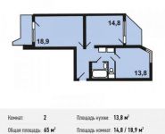 2-комнатная квартира площадью 65 кв.м, Покровская улица, 16 | цена 6 708 000 руб. | www.metrprice.ru