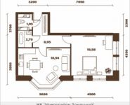 2-комнатная квартира площадью 52 кв.м, Донецкая ул., 30С1 | цена 6 921 536 руб. | www.metrprice.ru