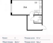 1-комнатная квартира площадью 2 кв.м в ЖК "Ярцевская 24", Ярцевская ул., 24 | цена 6 776 800 руб. | www.metrprice.ru