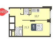 1-комнатная квартира площадью 49.9 кв.м в ЖК "Богородский", Маршала Рокоссовского бульвар, д.6к1 | цена 8 511 000 руб. | www.metrprice.ru