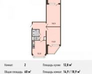 2-комнатная квартира площадью 60 кв.м, Рождественская ул., 29 | цена 7 152 000 руб. | www.metrprice.ru