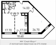 2-комнатная квартира площадью 82.6 кв.м, 1-й Нагатинский пр-д, корп.206 | цена 18 201 059 руб. | www.metrprice.ru