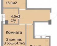 2-комнатная квартира площадью 54 кв.м,  | цена 3 199 000 руб. | www.metrprice.ru