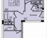 2-комнатная квартира площадью 54 кв.м, Просвещения ул. | цена 2 793 576 руб. | www.metrprice.ru