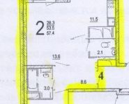 1-комнатная квартира площадью 29.75 кв.м, Сельскохозяйственная ул, 35 | цена 8 829 800 руб. | www.metrprice.ru