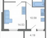 1-комнатная квартира площадью 38.58 кв.м, Родниковая, к3 | цена 4 634 178 руб. | www.metrprice.ru