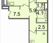 3-комнатная квартира площадью 85.1 кв.м, Серебрякова, 11-13, корп.3 | цена 12 756 490 руб. | www.metrprice.ru