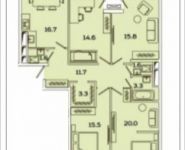 4-комнатная квартира площадью 104 кв.м, Рязанский просп. | цена 16 076 320 руб. | www.metrprice.ru