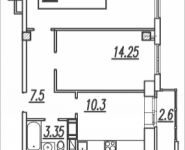 2-комнатная квартира площадью 56.6 кв.м, Садовая ул. | цена 2 982 350 руб. | www.metrprice.ru