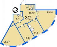 3-комнатная квартира площадью 108 кв.м, Ленинградское ш., 130К3 | цена 18 200 000 руб. | www.metrprice.ru