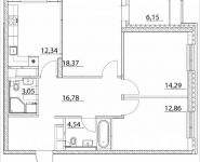 3-комнатная квартира площадью 85.31 кв.м, Лазоревый пр., 3 | цена 15 012 427 руб. | www.metrprice.ru