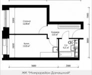 1-комнатная квартира площадью 37 кв.м, Донецкая ул., 30С1 | цена 4 842 414 руб. | www.metrprice.ru