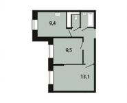 2-комнатная квартира площадью 42.1 кв.м, Заречная улица, 23 | цена 8 540 210 руб. | www.metrprice.ru