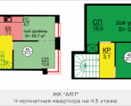 4-комнатная квартира площадью 81.8 кв.м, Авангардная, корп.5 | цена 8 998 000 руб. | www.metrprice.ru