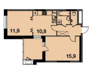 2-комнатная квартира площадью 52.3 кв.м, Осташковское шоссе, д.1 | цена 4 497 800 руб. | www.metrprice.ru