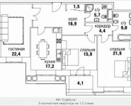 3-комнатная квартира площадью 117 кв.м, Верхняя ул., 34С1 | цена 50 571 800 руб. | www.metrprice.ru