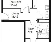 2-комнатная квартира площадью 60.63 кв.м, д.Столбово, уч.40/2, корп.5 | цена 4 731 716 руб. | www.metrprice.ru