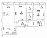 3-комнатная квартира площадью 106 кв.м, Усачева ул., ВЛ11 | цена 50 903 632 руб. | www.metrprice.ru