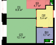 1-комнатная квартира площадью 34.5 кв.м, Адмирала Макарова, 10, корп.4 | цена 6 555 000 руб. | www.metrprice.ru