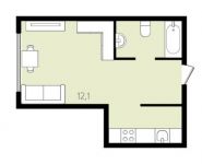 1-комнатная квартира площадью 24 кв.м в ЖК «Эко Видное 2.0»,  | цена 2 180 000 руб. | www.metrprice.ru
