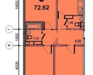 3-комнатная квартира площадью 72.62 кв.м, 5-й микрорайон, 18 | цена 3 947 625 руб. | www.metrprice.ru