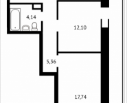 2-комнатная квартира площадью 74.7 кв.м, Клубная, 13 | цена 7 137 585 руб. | www.metrprice.ru