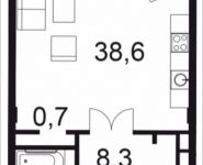 1-комнатная квартира площадью 57.3 кв.м, Садовническая набережная, вл3-7, корп.1 | цена 25 349 233 руб. | www.metrprice.ru