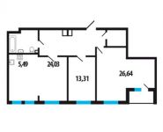 3-комнатная квартира площадью 96.5 кв.м, Нововатутинский пр-кт, 10 | цена 7 718 400 руб. | www.metrprice.ru