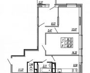 3-комнатная квартира площадью 68.4 кв.м,  | цена 5 333 640 руб. | www.metrprice.ru