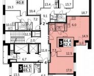 3-комнатная квартира площадью 62.6 кв.м, Сигнальный проезд, вл5 | цена 9 674 830 руб. | www.metrprice.ru