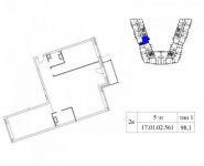 3-комнатная квартира площадью 98 кв.м, Шеногина ул., 1 | цена 27 860 400 руб. | www.metrprice.ru