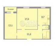 2-комнатная квартира площадью 54 кв.м, Братеевская ул., 25К1 | цена 8 700 000 руб. | www.metrprice.ru