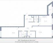 2-комнатная квартира площадью 71.3 кв.м, Новоалексеевская, 16с7 | цена 16 392 440 руб. | www.metrprice.ru