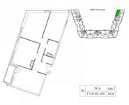 3-комнатная квартира площадью 84 кв.м, Шеногина ул., 1 | цена 29 616 700 руб. | www.metrprice.ru