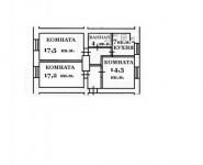 3-комнатная квартира площадью 67.2 кв.м, Смоленский бул., 7 | цена 19 900 000 руб. | www.metrprice.ru