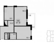 2-комнатная квартира площадью 59.9 кв.м, Радио ул. | цена 6 427 270 руб. | www.metrprice.ru