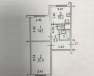 2-комнатная квартира площадью 60 кв.м, Обручева ул., 28к6 | цена 11 950 000 руб. | www.metrprice.ru