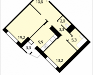 2-комнатная квартира площадью 63.6 кв.м, Триумфальная, корп.27 | цена 4 960 800 руб. | www.metrprice.ru