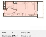 1-комнатная квартира площадью 29 кв.м, Новодмитровская ул., 5А | цена 5 516 880 руб. | www.metrprice.ru