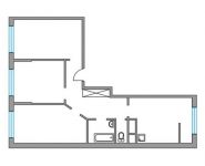 3-комнатная квартира площадью 66 кв.м, Трубецкая ул., 2 | цена 5 405 400 руб. | www.metrprice.ru